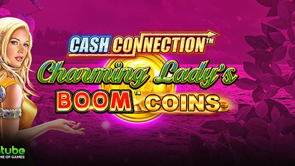 Cash Connection Charming Lady's Boom Coins slot machine interface